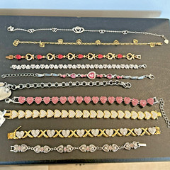 Lot 20 Heart Hearts Love Romance Bracelets 1 S 925 1 925 PAJ BB 18kOVSS