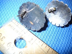 Vintage Sterling Silver & TIGER EYE EARRINGS