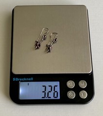 Vintage Sterling Silver Earrings 925 Drop Ladies ~ 1 Ear Wire Bend Needs Strait