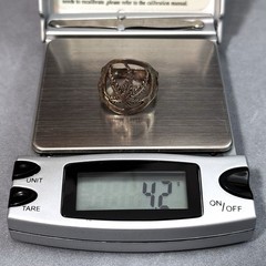 Vintage .925 Sterling Silver Cannabis Marijuana Leaf Ring Size 8 Unisex • JW06