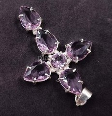 Pear Cut Pink Topaz Pendant 45.55 CT EGL 925 Sterling Silver Gemstone 5ARR