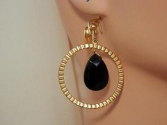 Showy More Modern Gold Tone Hoop Earrings 836m