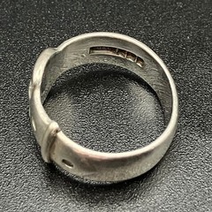 Vintage Sterling Silver Buckle Ring Birmingham V.G. & C. Co 1951 Size 7.5