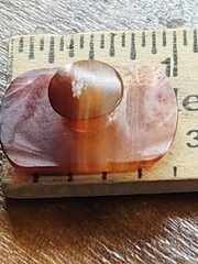 Superb Victorian Large Agate shirt Collar Stud/Button
