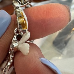 Vintage Lisner White Flower Rhinestone Choker Necklace Silver Tone 16.5″