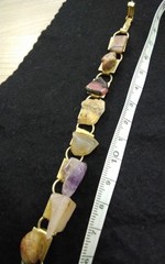 1950s Natural Stone Bracelet Vintage 20cm Old Jewelry Rare