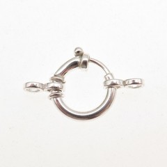 Old Stock 925 Sterling Silver Vintage Bracelet / Necklace Spring Ring Lock Clasp