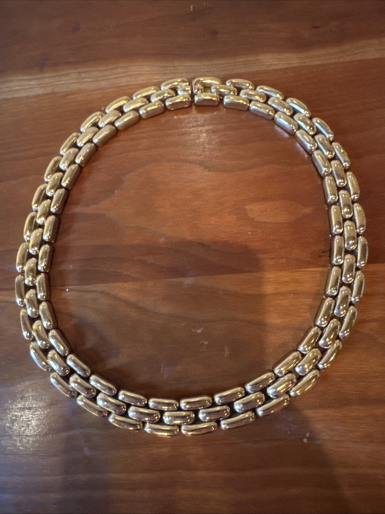 Cinar Panther Link Necklace 15.5 Inches
