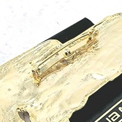 VTG Diana Marco 1959 Cadillac Convertible Pin Brooch Gold-toned Plated Pewter