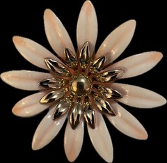 1960s Sarah Coventry Vintage Enamel Flower Pin Brooch