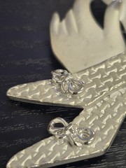 Vintage 80s Silver Tone Cocktail Party Brooch | High Heels, Wine Glasses Grapes