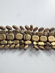 Schreiner Peach Pink Art Glass Bracelet “As Is” Matches Separate Necklace And