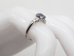 Antique 1920s $3000 1.50ct Ceylon BLUE Sapphire Diamond Platium Ring