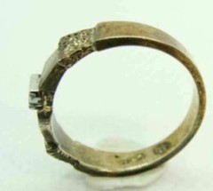 sz 5.50 Sterling Silver 925 Ring Women’s Vintage Simulated Cubic Zirconia