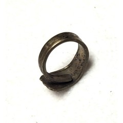 Vintage Duchess Silver Plate Pinocchio Spoon Ring Size 8.75 Wrap Bypass Jewelry