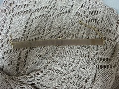 Vintage Gold Tone Mesh Choker Necklace with Oval Cameo Centerpiece