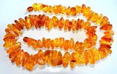 58gr RUSSIAN SOVIET BALTIC AMBER BEAD NECKLACE 琥珀 BRACELET STONE PENDANT EARRING