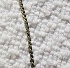 Vintage 1/20 12K GF Gold Filled Flower Pendant S Link 15.5″ Necklace CLEAN