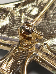 Estate Gold Tone Santa – Reindeer – Snowman Enamel Christmas Tree Pin / Brooch