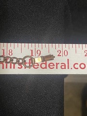 Vintage Copper Curb Link Chain Necklace 19” Fold Over Clasp