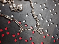 Vintage 18 Inch Heavy Brighton Heart Necklace
