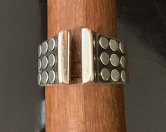 RARE 1968 VINTAGE MODERNIST ANNA GRETA EKER NORWAY STERLING SILVER “KNOT” RING