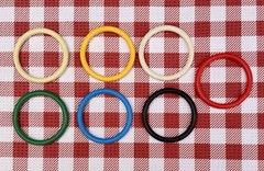 Vintage Mid Century Bangle Bracelets Lot Of 7
