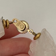 Vintage Big Chunky Clear Rock Crystal Quartz Raw Stone Heavy Statement Bracelet