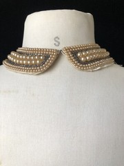 VTG Faux Pearl Beaded Necklace /Collars (4) Japan 1 Bar & Beards Top Hit Fashion