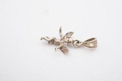 Vintage Sterling Silver 925 Angel Pendant