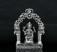 925 pure silver Lord Ganesha statue, figurine, puja article home temple art01