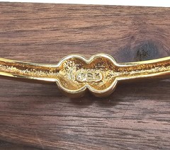 Vintage Camrose & Kross Jacqueline Kennedy Hinged Bangle Crystal Bracelet Med-Lg
