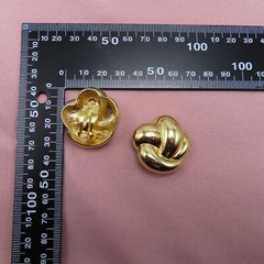 F.O. Fernando Originals Earrings Vintage Gold 1.25 in Nuggets Statement 178f