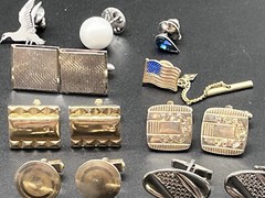 45+ Lot Vintage Cufflinks Tie Bars Tac MORE Swank Hickok Shields Sarah Coventry+