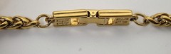 Stunning Givenchy Gold Tone 5mm Wheat Link Chain Signature 4 “G” Logo Clasp 24″
