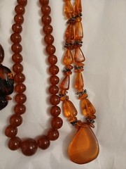 Amber Jewelry Lot Reconstituted & Baltic Amber Mixed Lot READ Descrip