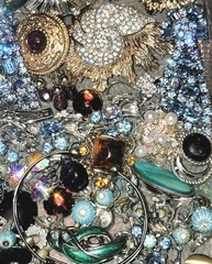 VTG Harvest Craft Repair Wear BEAUTIFUL Rhinestone Jewelry Repair High End Lot
