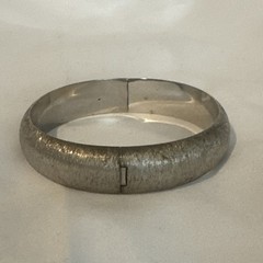 Vintage Marathon Sterling Silver Bangle Bracelet Signed