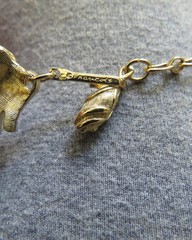 Vintage 1960s signed Francois choker gold tone 5 strand adjustable extender