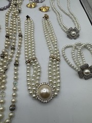 Faux and Simulated Pearl Necklaces and Bracelets Vintage *See Description*