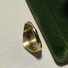Vintage 10KT Gold Filled Stamped & Engraved Monogram “H” Ring Size 3 VARGAS