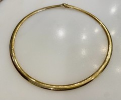 Stunning Vintage 14k Gold Omega Necklace Collar 17.75″ 39 grams