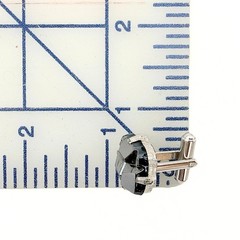 Swank Signed MCM Gray Glass Abstract Geometric Silver Plate Brutalist Cufflinks