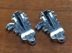 Vintage 90’s Rhinestone Christmas Tree Pin / Brooch Clip On Earring Set