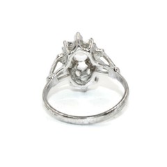 Vintage Ring 1980s Uncas Mfg Co. CZ Cocktail Ring Size 9.5 Retro Glamour Jewelry