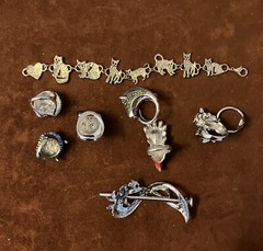 Animal Jewelry Lot – Mixed Metals – See Description
