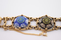 Vintage 1970’s Celebrity Moroccan Matrix Panel Bracelet by Delizza & Elster