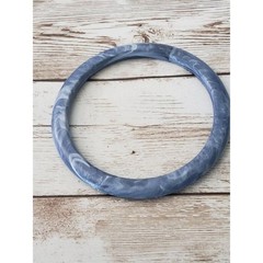 Vintage Bracelet / Bangle – Marbled Pattern Sky Blue