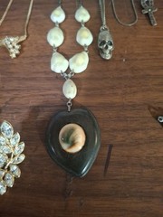 JEWELRY NECKLACES 17PC. HEART BRACELET AND DIAMOND EARRINGS. SEE PICTURES…