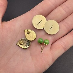 Vintage to Now Post Back Earrings Lot of 8 Pairs Multicolor Fashion Pierced Ear